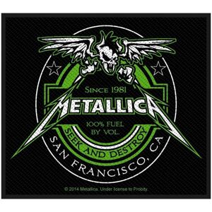 Metallica Beer Label Nášivka Černá