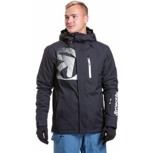 Meatfly Shader Mens SNB and Ski Jacket Black XL Lyžařská bunda