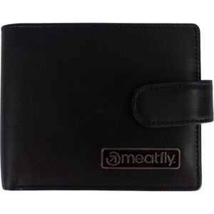 Meatfly Nathan Premium Leather Wallet Black Peněženka