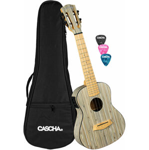 Cascha HH 2316E Bamboo Koncertní ukulele Graphite