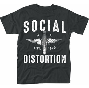 Social Distortion Tričko Winged Wheel Černá L