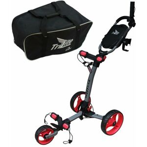 Axglo TriLite SET Grey/Red Manuální golfové vozíky