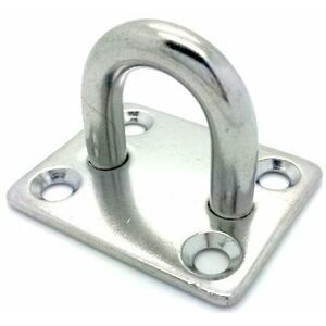 Osculati Stainless Steel Rectangular Plate with Ring 50 mm x 40 mm