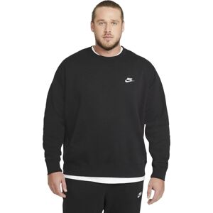Nike Club Crew Mens Fleece Black/White 2XL Fitness mikina