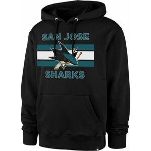 San Jose Sharks NHL Burnside Pullover Hoodie Jet Black XL Hokejová mikina