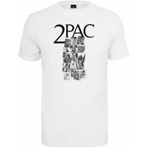 2Pac Tričko Collage Bílá L