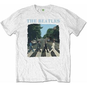 The Beatles Tričko Abbey Road & Logo XL Bílá