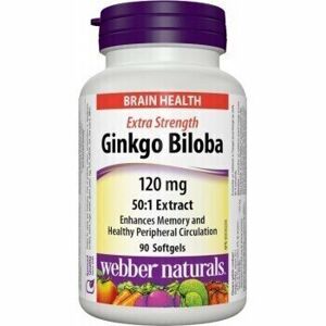 Webber Naturals Ginkgo Biloba Extra Strong Kapsle