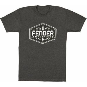 Fender Tričko Amplifiers Logo Šedá L