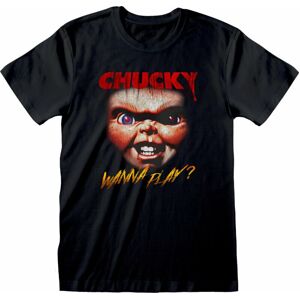 Childs Play Tričko Chucky Face Černá 2XL