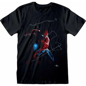Spiderman Tričko Spidey Art Černá 2XL
