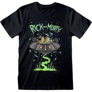 Rick And Morty Tričko Space Cruiser Černá 2XL