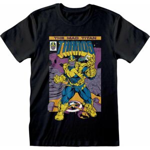 Marvel Tričko Thanos Cover Černá M
