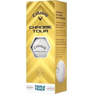 Callaway Chrome Tour White Golf Balls Triple Track 3 Pack