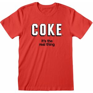 Coca-Cola Tričko Its The Real Thing Červená XL