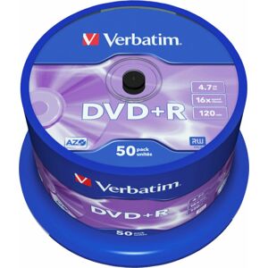 Verbatim DVD+R AZO 4,7GB 16x 50pcs 43550 DVD