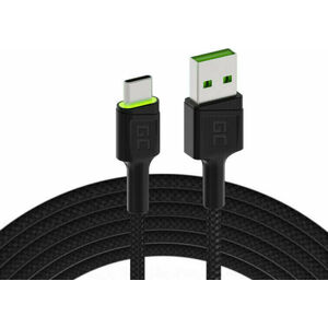 Green Cell KABGC06 USB Cable - USB-C 120cm Černá 120 cm USB kabel