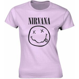 Nirvana Tričko Smiley Růžová L