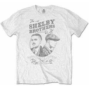 Peaky Blinders Tričko Shelby Brothers Circle Faces Bílá 2XL