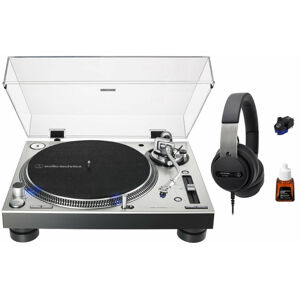 Audio-Technica Bedroom DJ Promo Silver SET Stříbrná DJ Gramofon