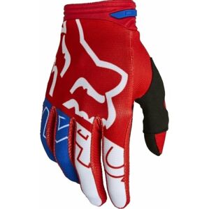FOX 180 Skew Glove White/Red/Blue XL Rukavice