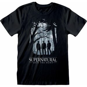 Supernatural Tričko Silhouette Černá XL