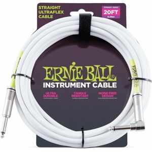 Ernie Ball P06047 Bílá 6 m Rovný - Lomený
