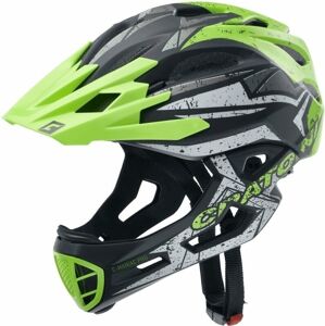Cratoni C-Maniac Pro Black/Grey/Lime Matt M/L Cyklistická helma