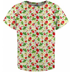 Mr. Gugu and Miss Go Strawberries Pattern Multi 6 - 8 let Veselé a vtipné tričko