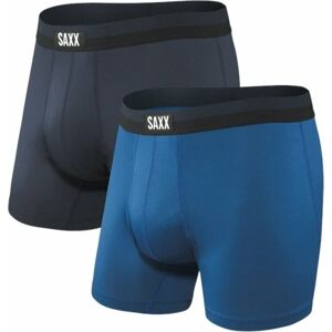 SAXX Sport Mesh 2-Pack Boxer Brief Navy/City Blue 2XL Fitness spodní prádlo