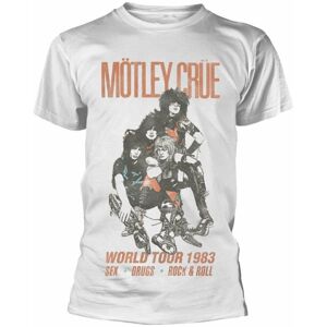Motley Crue Tričko Unisex World Tour Vintage 2XL Bílá