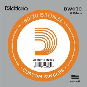 D'Addario BW030 Samostatná struna pro kytaru