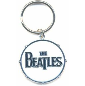 The Beatles Drum Logo Klíčenka Bílá-Černá