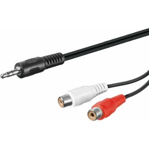 PremiumCord Jack 3.5mm-2xCINCH M/F 1,5 m Audio kabel