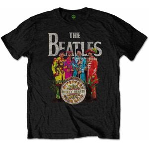 The Beatles Tričko Unisex Sgt Pepper (Retail Pack) L Černá