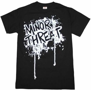 Minor Threat Tričko Drip Logo XL Černá
