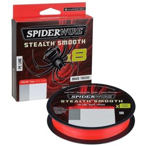 SpiderWire Stealth® Smooth8 x8 PE Braid Code Red 0,19 mm 18 kg-39 lbs 150 m Šňůra
