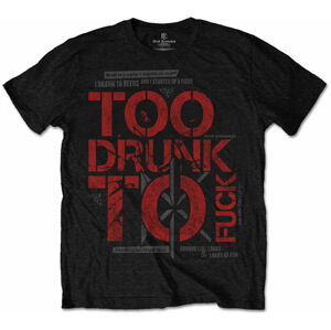 Dead Kennedys Tričko Too Drunk Černá-Červená XL