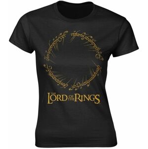 Lord Of The Rings Tričko Ring Inscription Černá XL