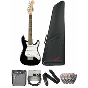 Fender Squier Mini Strat V2 IL Black Deluxe SET Black