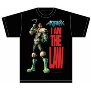 Anthrax Tričko I am the Law Černá L