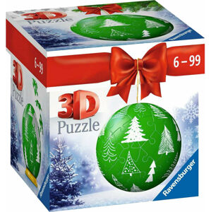 Ravensburger Puzzle Koule Zelená vánočníozdoba 54 dílků