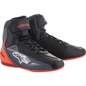Alpinestars Faster-3 Shoes Black/Grey/Red Fluo 45,5 Boty