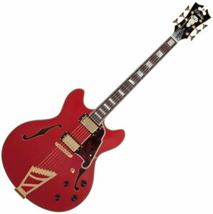 D'Angelico Deluxe DC Stairstep Matte Cherry