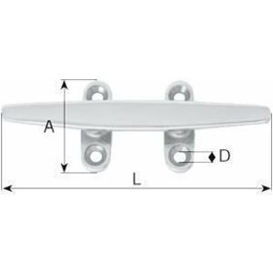 Allroundmarin Deck Cleat Stainless Steel AISI316 125mm