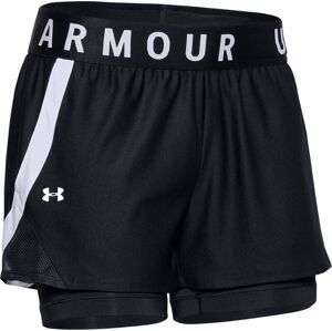 Under Armour Women's UA Play Up 2-in-1 Shorts Black/White M Fitness kalhoty