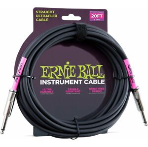 Ernie Ball P06046 Černá 6 m Rovný - Rovný