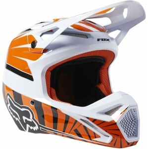 FOX V1 Goat Dot/Ece Helmet Orange Flame XL Přilba