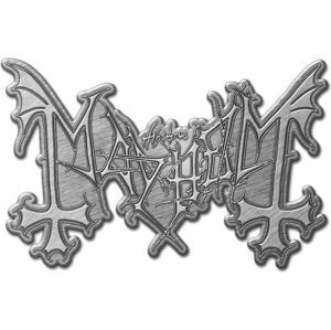Mayhem Metal Logo Odznak Stříbrná