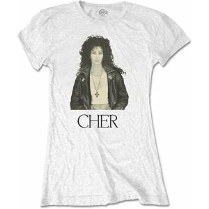 Cher Tričko Leather Jacket Bílá L
